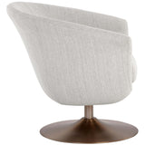 Carine Swivel Chair, Mina Taupe