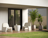 Corvo Outdoor Side Table, White-Furniture - Accent Tables-High Fashion Home