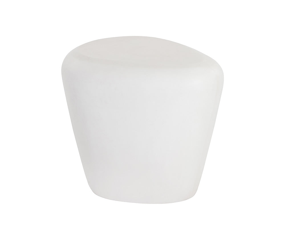 Corvo Outdoor Side Table, White-Furniture - Accent Tables-High Fashion Home