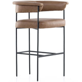 Carrie Leather Bar & Counter Stool by Four Hands