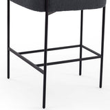 Carrie Counter Stool, Boucle Slate-Furniture - Dining-High Fashion Home