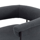 Carrie Counter Stool, Boucle Slate-Furniture - Dining-High Fashion Home