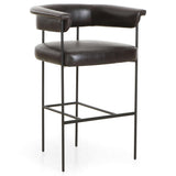 Carrie Leather Bar & Counter Stool by Four Hands