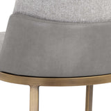 Marie Dining Chair, Belfast Heather Grey/Bravo Metal, Set of 2-Furniture - Dining-High Fashion Home