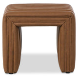 Augustine Leather Ottoman, Maestro Cigar by Four Hands