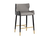 Gianni Bar & Counter Stool, Dillon Stratus/Dillon Black-Furniture - Dining-High Fashion Home