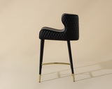 Gianni Bar & Counter Stool, Dillon Stratus/Dillon Black-Furniture - Dining-High Fashion Home