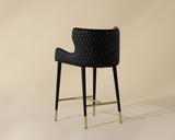 Gianni Bar & Counter Stool, Dillon Stratus/Dillon Black-Furniture - Dining-High Fashion Home