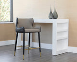 Gianni Bar & Counter Stool, Dillon Stratus/Dillon Black-Furniture - Dining-High Fashion Home