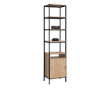 Ambrose Modular Bookcase, Small, Rustic Oak/Black-Furniture - Storage-High Fashion Home