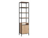 Ambrose Modular Bookcase, Small, Rustic Oak/Black-Furniture - Storage-High Fashion Home