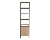 Ambrose Modular Bookcase, Small, Rustic Oak/Black-Furniture - Storage-High Fashion Home