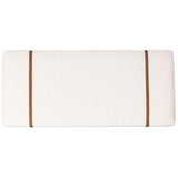 Harris Accent Bench, Nomad Snow by Four Hands