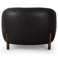 Lyla Leather Chair, Heirloom Black-Furniture - Chairs-High Fashion Home