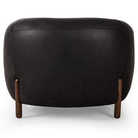 Lyla Leather Chair, Heirloom Black-Furniture - Chairs-High Fashion Home