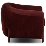 Lyla Chair, Burgundy Distressed Suede by Four Hands — SID_1