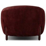 Lyla Chair, Burgundy Distressed Suede by Four Hands — BCK_1