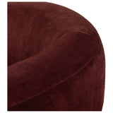 Lyla Chair, Burgundy Distressed Suede by Four Hands — DET_1