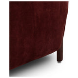 Lyla Chair, Burgundy Distressed Suede by Four Hands — DET_1