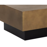 Blakely Coffee Table, Antique Brass-Furniture - Accent Tables-High Fashion Home