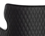 Gianni Bar & Counter Stool, Dillon Stratus/Dillon Black-Furniture - Dining-High Fashion Home