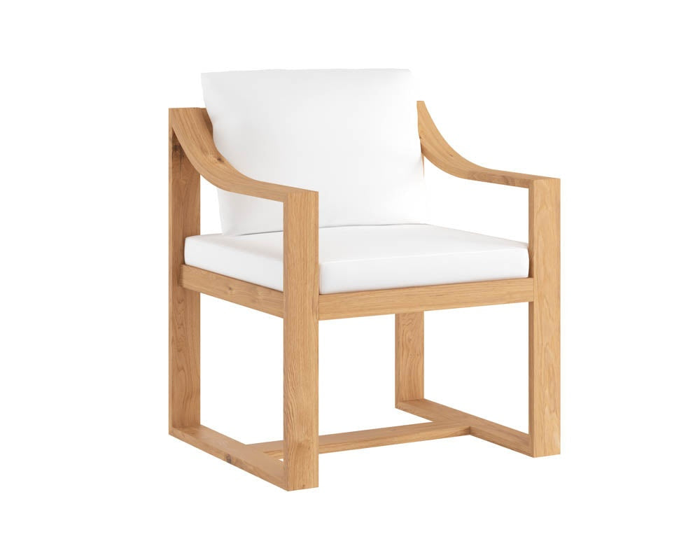 Tahiti Outdoor Dining Armchair, Stinson White, Set of 2-Furniture - Dining-High Fashion Home