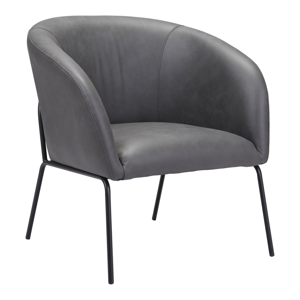 Quinten Accent Chair Vintage Gray-Furniture - Chair-High Fashion Home