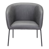 Quinten Accent Chair Vintage Gray-Furniture - Chair-High Fashion Home