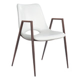 Desi Dining Chair, Walnut Base by Zuo