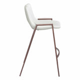 Desi Counter Stool, White, Set of 2-Furniture-High Fashion Home
