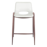 Desi Counter Stool, White, Set of 2-Furniture-High Fashion Home