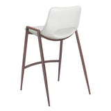 Desi Counter Stool, White, Set of 2-Furniture-High Fashion Home