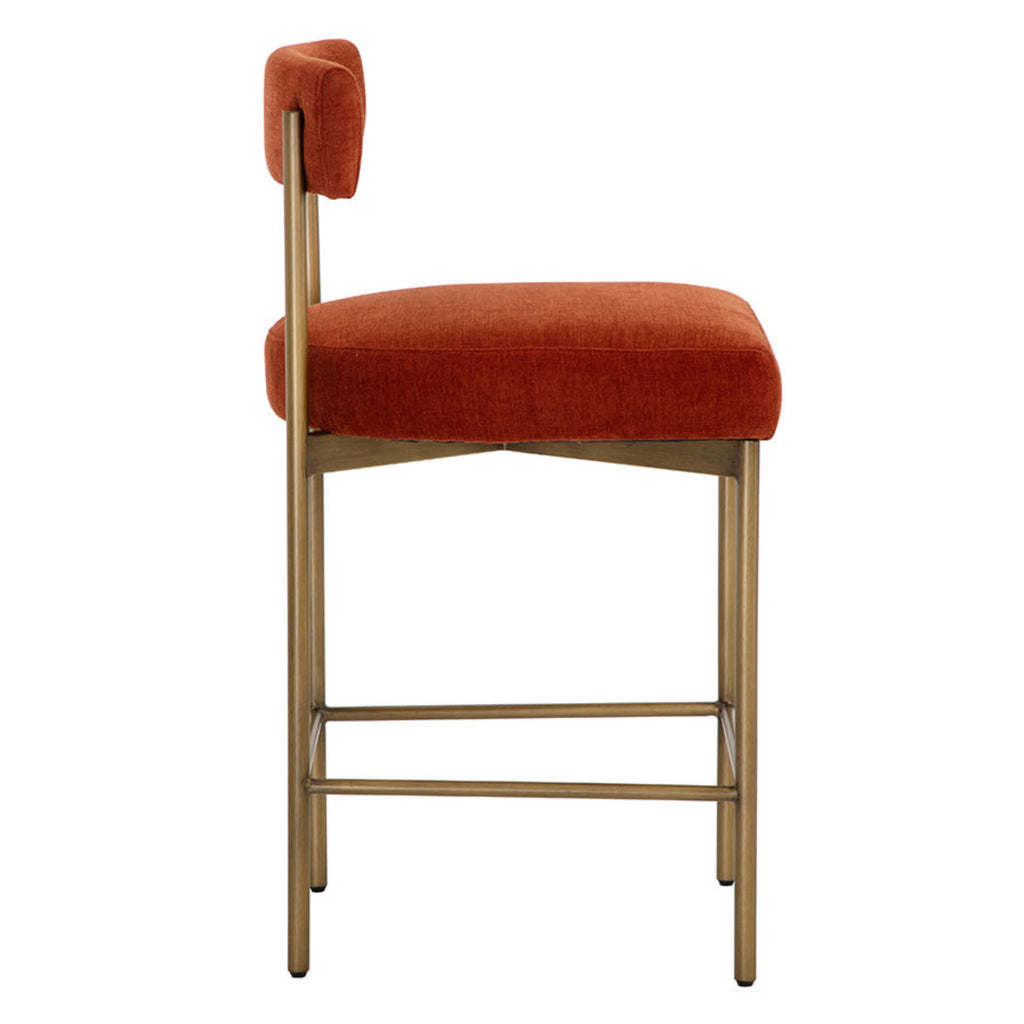 Seneca Counter Stool, Danny Rust/Antique Brass, Set of 2 – High Fashion ...
