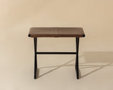 Elon Leather Stool, Vintage Cognac-Furniture - Benches-High Fashion Home