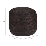 Lillian Ottoman, Black-Furniture-High Fashion Home