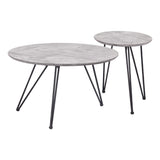 Kerris Coffee Table, Gray, Set of 2-Furniture - Accent Tables-High Fashion Home