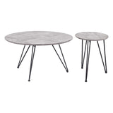 Kerris Coffee Table, Gray, Set of 2-Furniture - Accent Tables-High Fashion Home