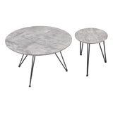 Kerris Coffee Table, Gray, Set of 2-Furniture - Accent Tables-High Fashion Home