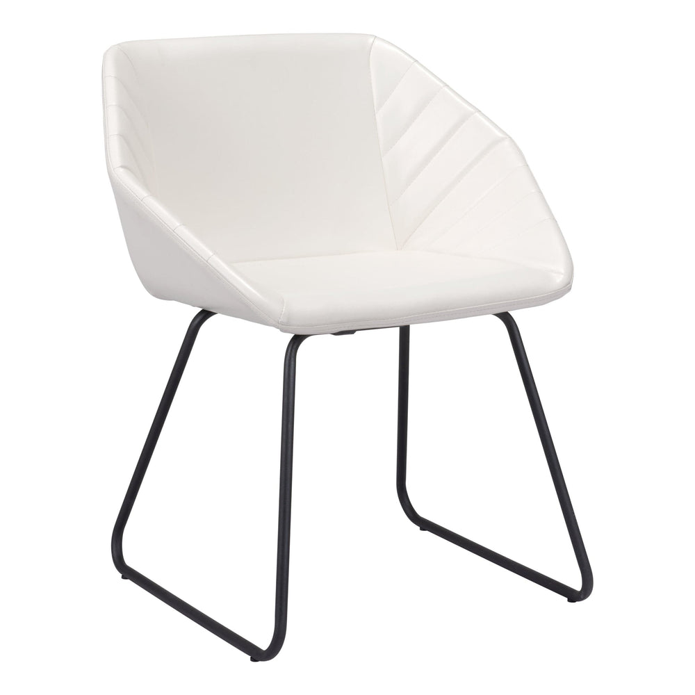 Miguel Dining Chair, White, Set of 2-Furniture - Dining-High Fashion Home