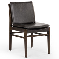 Aya Leather Dining Chair, Sonoma Black, Set of 2-Furniture - Dining-High Fashion Home