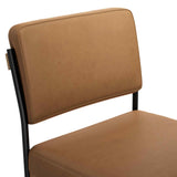 Benton Leather Dining Chair, Maestro Camel, Set of 2 by Four Hands