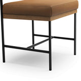 Benton Leather Dining Chair, Maestro Camel, Set of 2 by Four Hands