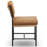 Benton Leather Dining Chair, Maestro Camel, Set of 2 by Four Hands