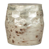 Pam Side Table, Antique Beige-Furniture - Accent Tables-High Fashion Home
