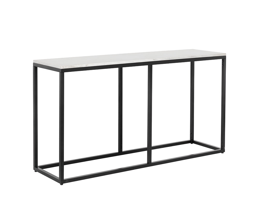 Ellery Console Table, White-Furniture - Accent Tables-High Fashion Home