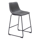 Smart Counter Stool, Charcoal, Set of 2-Furniture-High Fashion Home