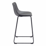 Smart Barstool, Charcoal, Set of 2-Furniture-High Fashion Home