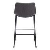 Smart Barstool, Charcoal, Set of 2-Furniture-High Fashion Home