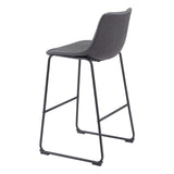 Smart Barstool, Charcoal, Set of 2-Furniture-High Fashion Home