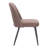 Teddy Dining Chair, Brown, Set of 2-Furniture - Dining-High Fashion Home